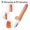Heating 8 Vibration Thrusting Dildo Machine 7In