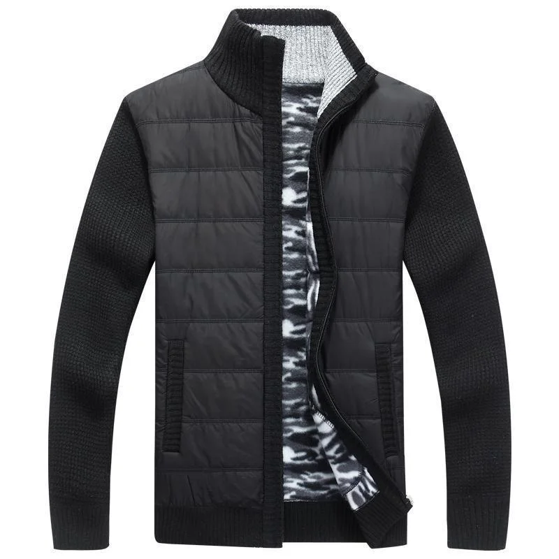 Men's Zip Cardigan Fleece Sweater Jacket