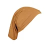 Plain Color Tube Base Cap High Elastic Women's Hijab Cap