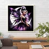 (40*40cm)Butterfly Girl Moon - Full Round Drill Diamond Painting