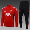 2025/2026 Liverpool Half-Pull Training Suit Red Jersey 1:1 Thai Quality Set