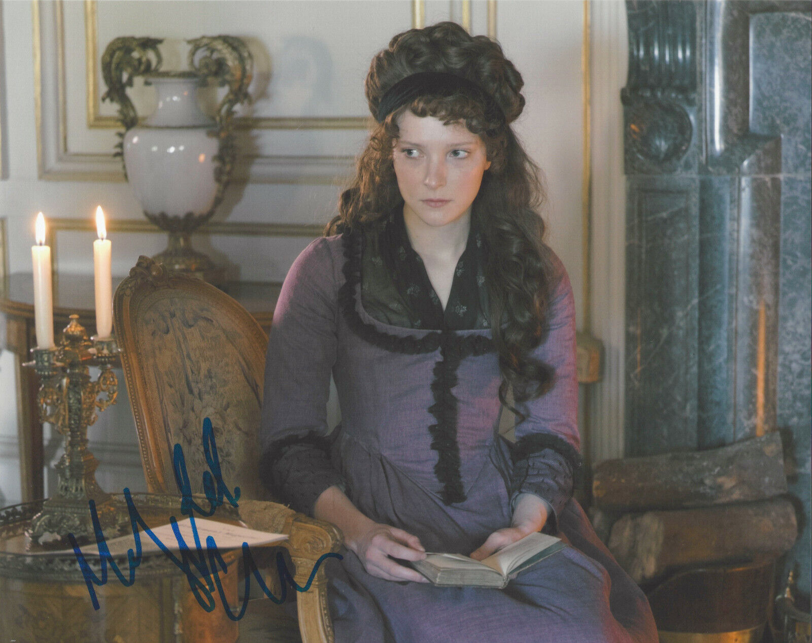 MORFYDD CLARK SIGNED AUTHENTIC 'PRIDE AND PREJUDICE' 8x10 Photo Poster painting C w/COA ACTRESS