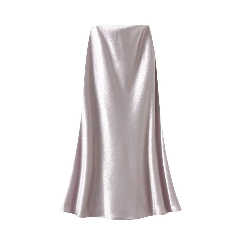 Nigikala Nigikala Temperament Pressure Folded Bare-Faced Fishtail Half-Dress Girl Spring Hanging Thin Bag-Butbice Long Dress 9836