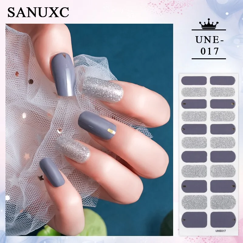 Churchf 22 Tips Shiny Nail Polish Stickers Wholesale Nail Art Decoration Decals Fashion Nail Stickers for Woment Manicure Gifts-Nail Inspo-Outfit Ideas