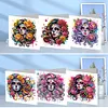 uk.everydayedeals 6Pcs DIY Diamond Painting Greeting Card - Skull Family