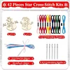 10Pcs Christmas Snowman - Cross Stitch Wood Pendants Embroidery 10cm