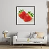 Strawberry-14CT Stamped Cross Stitch Egyptian Cotton 50*50cm/19.69*19.69in
