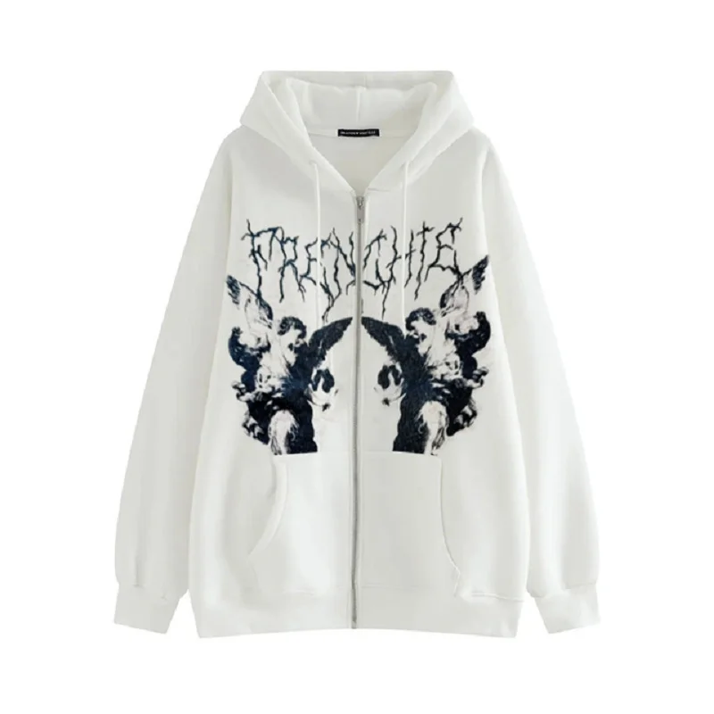 Uveng Uveng Autumn And Winter Hoodie Hoodie Women Add Velvet Add Thick Women Fashion Zipper Cardigan Women Korean Version Coat