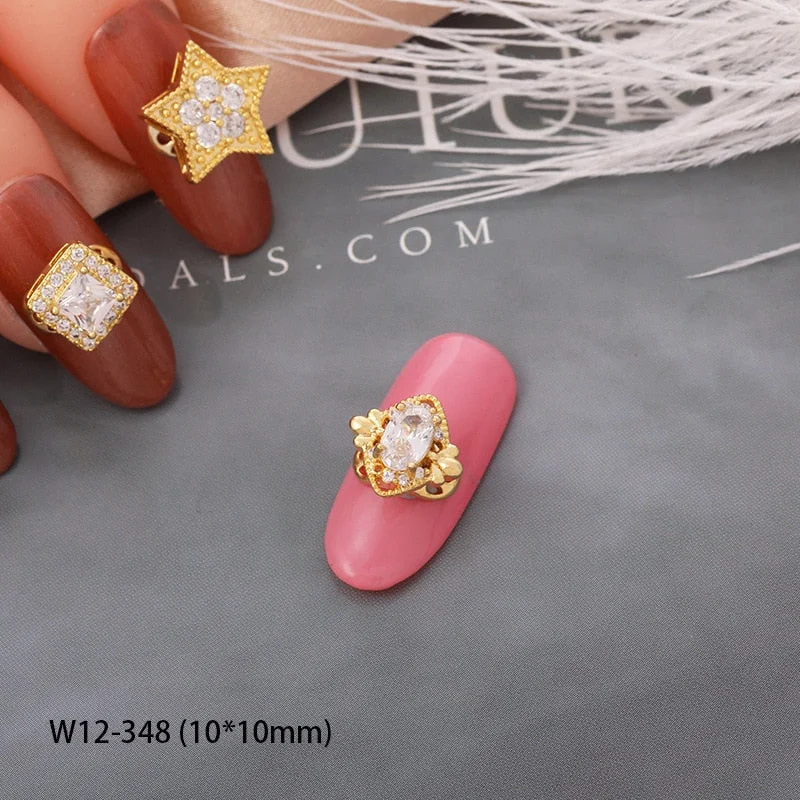Japanese Nail Art Zircon High Speed Transfer Beads Rotatable Nail Alloy Pearlescent Nail Accessories DIY Nail Designer Supplies