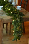 190cm Artificial Hanging Pine Cypress Lighting Rattan Christmas Table Decor