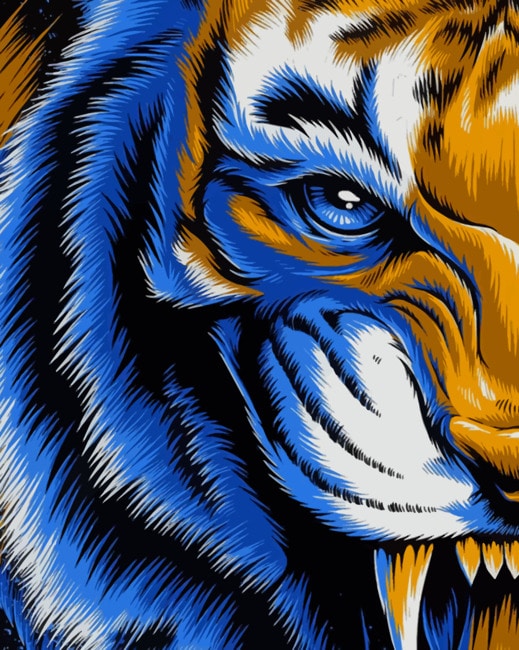 

Mad Tiger – Paint By Numbers - 40*50CM, 501 Original