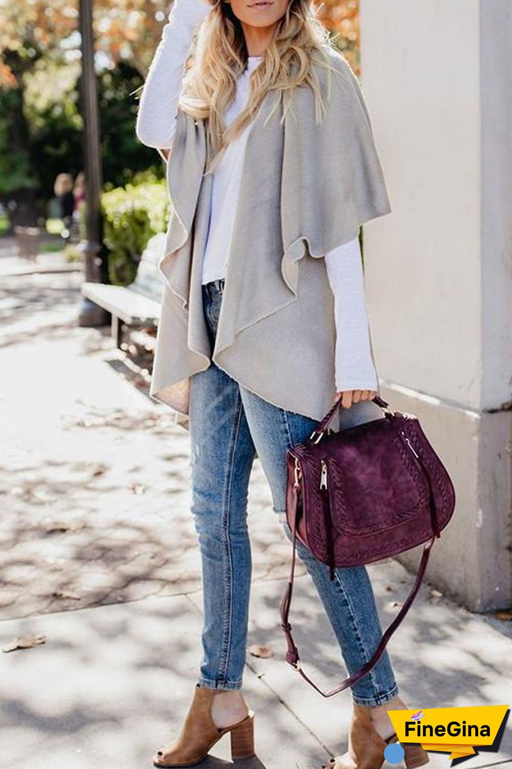 Irregular Casual Knit Cardigan Coat