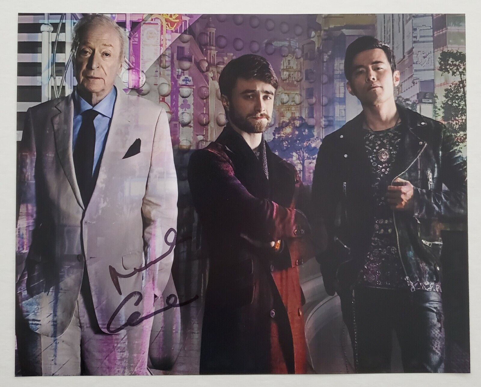 Michael Caine Signed Now You See Me 2 8x10 Photo Poster painting Batman Begins Actor LEGEND RAD