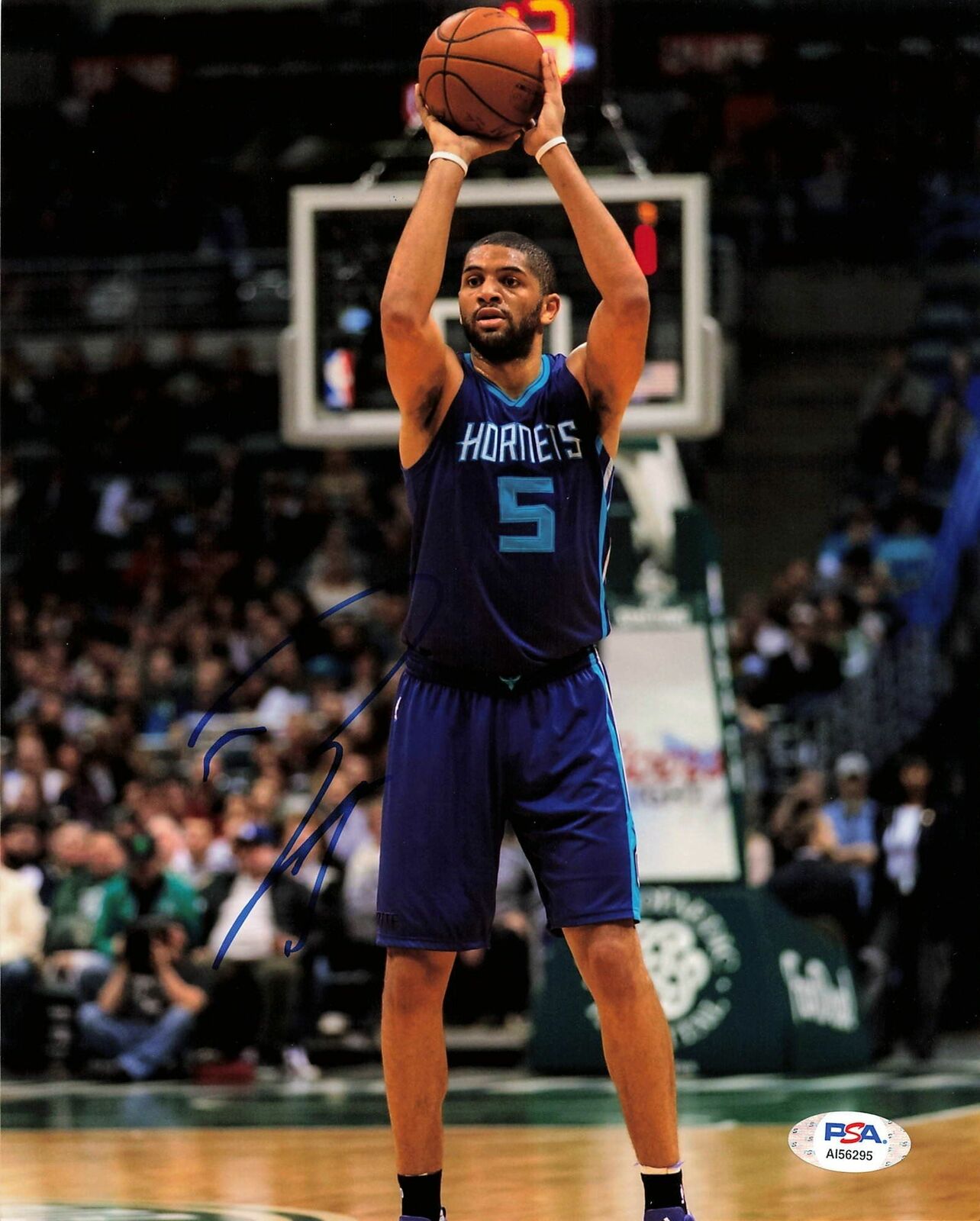 Nicolas Batum signed 8x10 Photo Poster painting PSA/DNA Charlotte Hornets Autographed