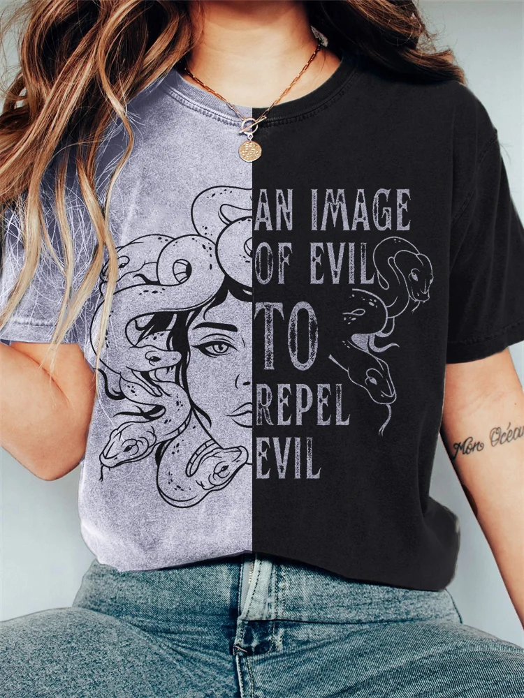 An Image of Evil to Repel Evil Medusa Feminist T Shirt