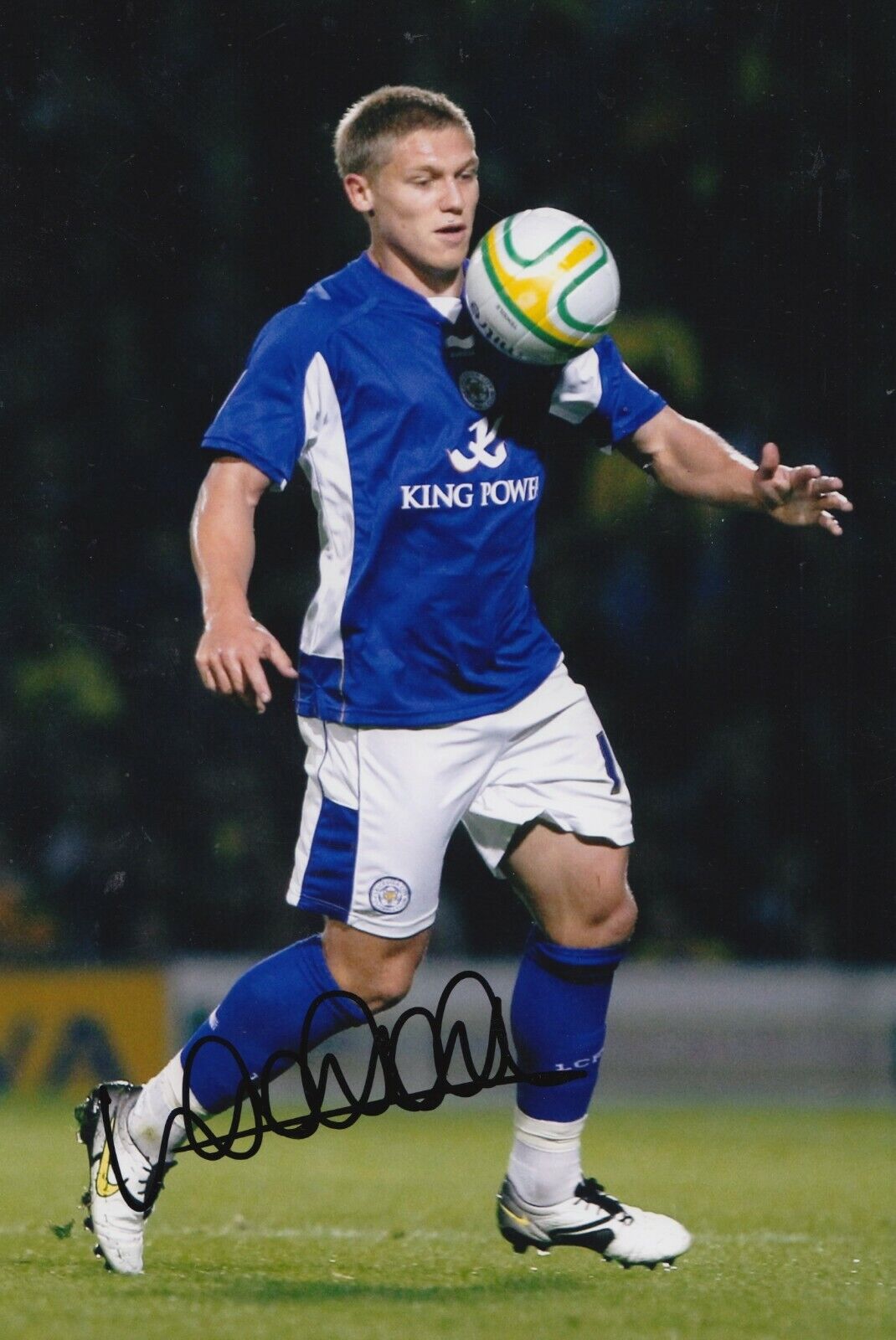Martyn Waghorn Hand Signed 12x8 Photo Poster painting - Leicester City - Football Autograph.