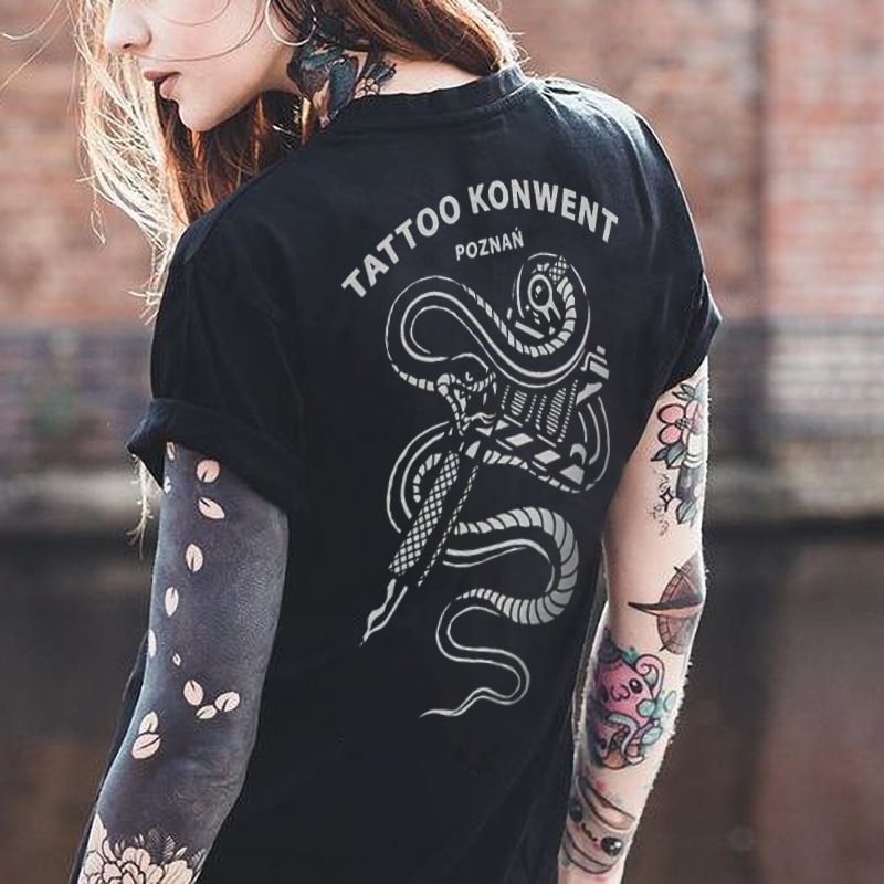 TATTOO KNOWENT printed designer T-shirt - Krazyskull