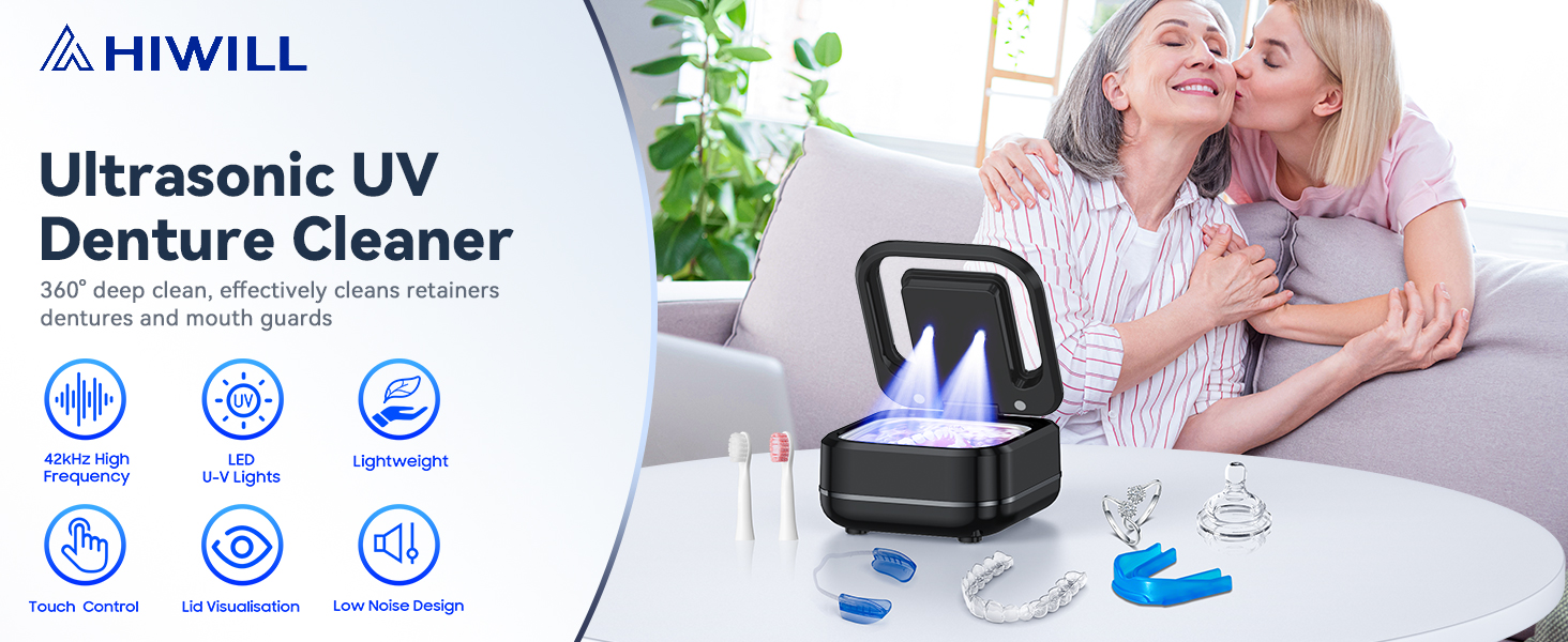 DL370 Black Ultrasonic Denture Cleaner