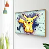 Dessin Animé Pokemon - Complète Rond Peinture au Diamant  40*30cm