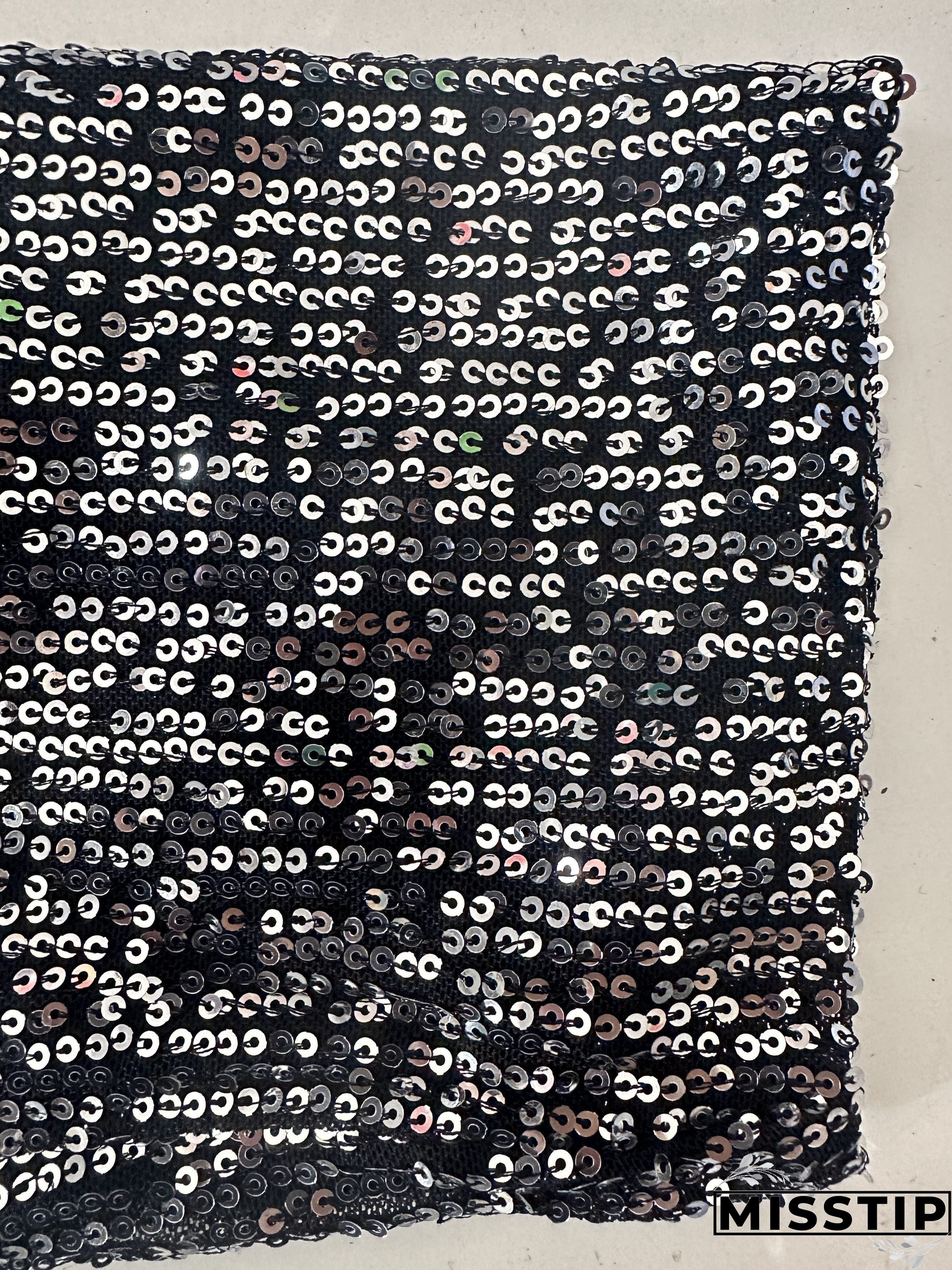 Plus Size Sexy Coat, Women's Plus Glitter Sequins Decor Long Sleeve Lapel Collar Slim Fit Coat