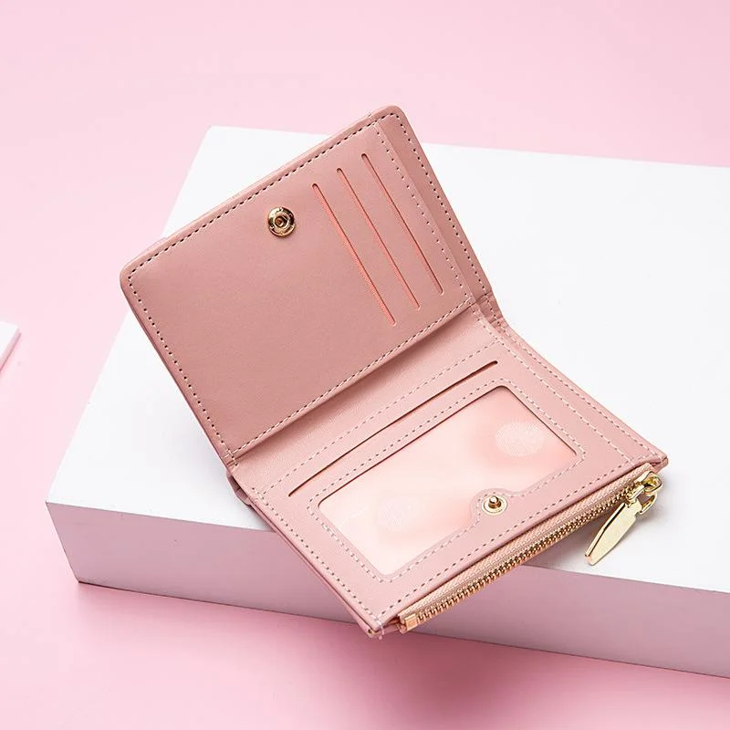 Women's Small Wallet Short Zipper Two-fold Stone Pattern Women's Wallet Fashion Purse