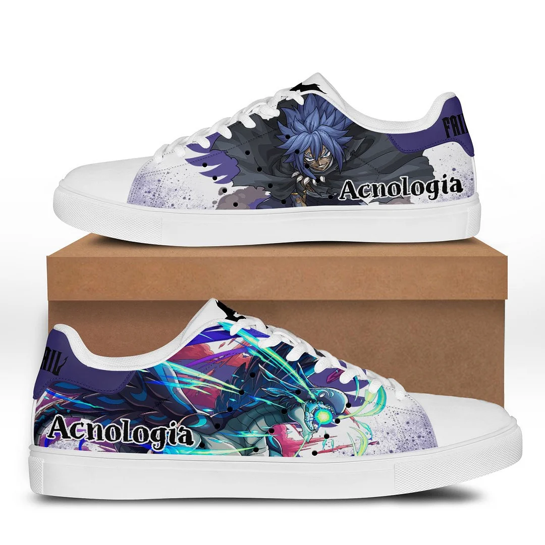 Kingofallstore - Kingofallstore - Fairy Tail Acnologia Skate Sneakers Custom Anime Shoes