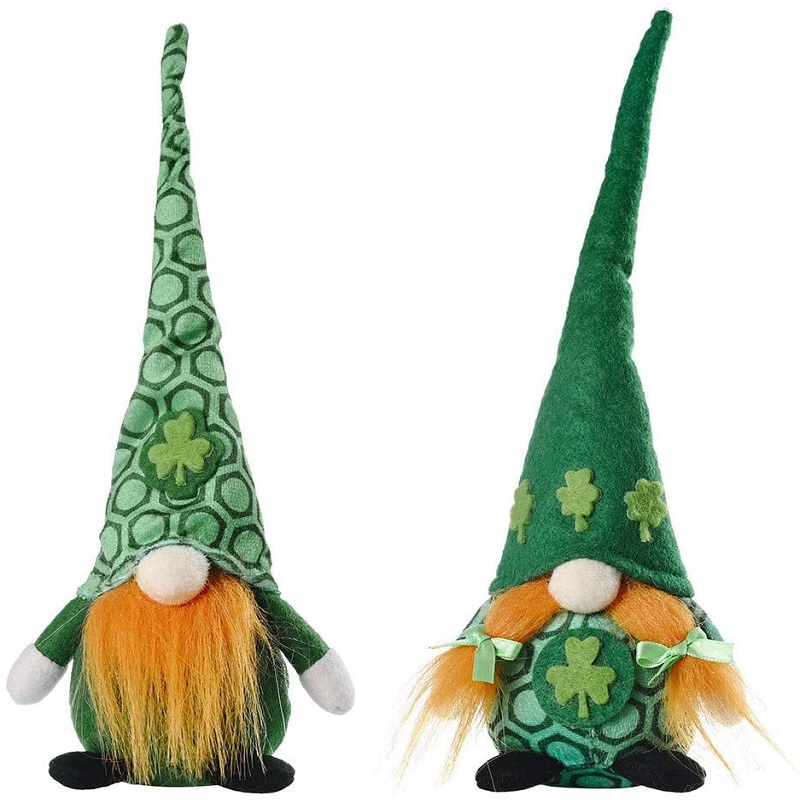 

Irish Green Shamrock Gnome Doll Saint Patricks Day Party Decoration, 501 Original