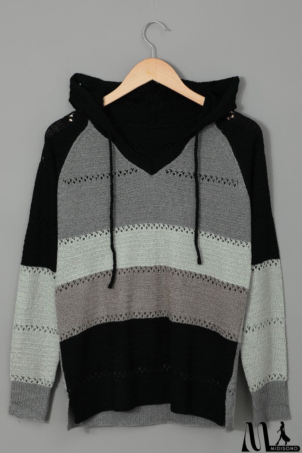 MidiSono - Classic Beach Bonfire Knitted Hoodie