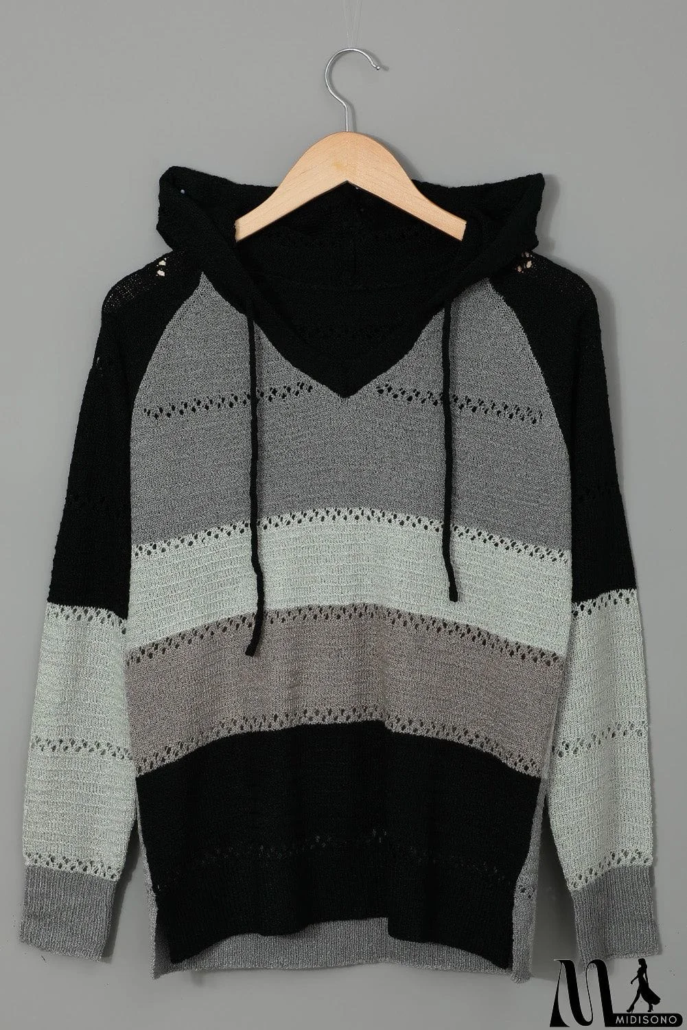 MidiSono - Classic Beach Bonfire Knitted Hoodie