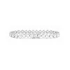 14K White Gold Round Lab Diamond Crown Setting Lab Diamond Tennis Bracelet