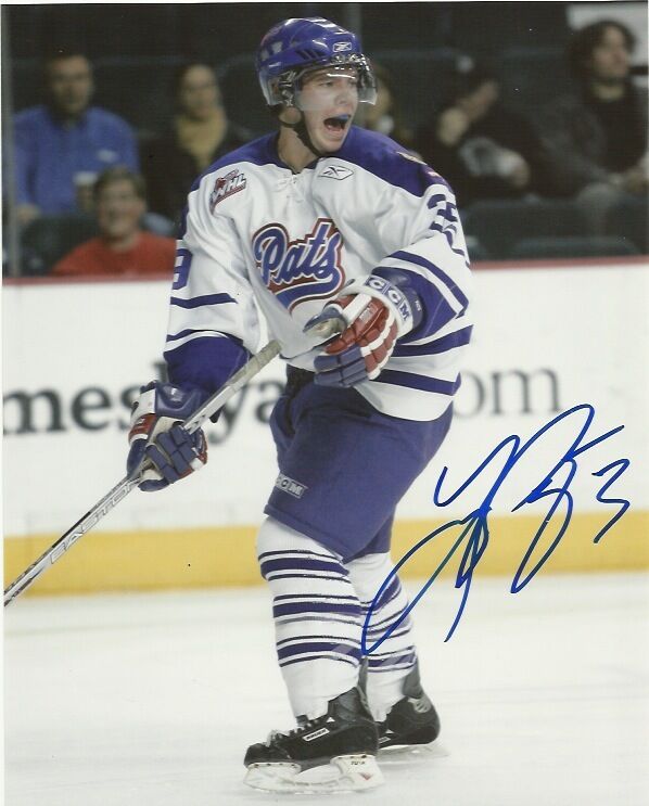 Regina Pats Logan Pyett Autographed Signed 8x10 WHL Photo Poster painting COA A