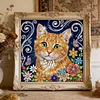Diamond Painting-DIY Crystal Rhinestone Tabby Cat