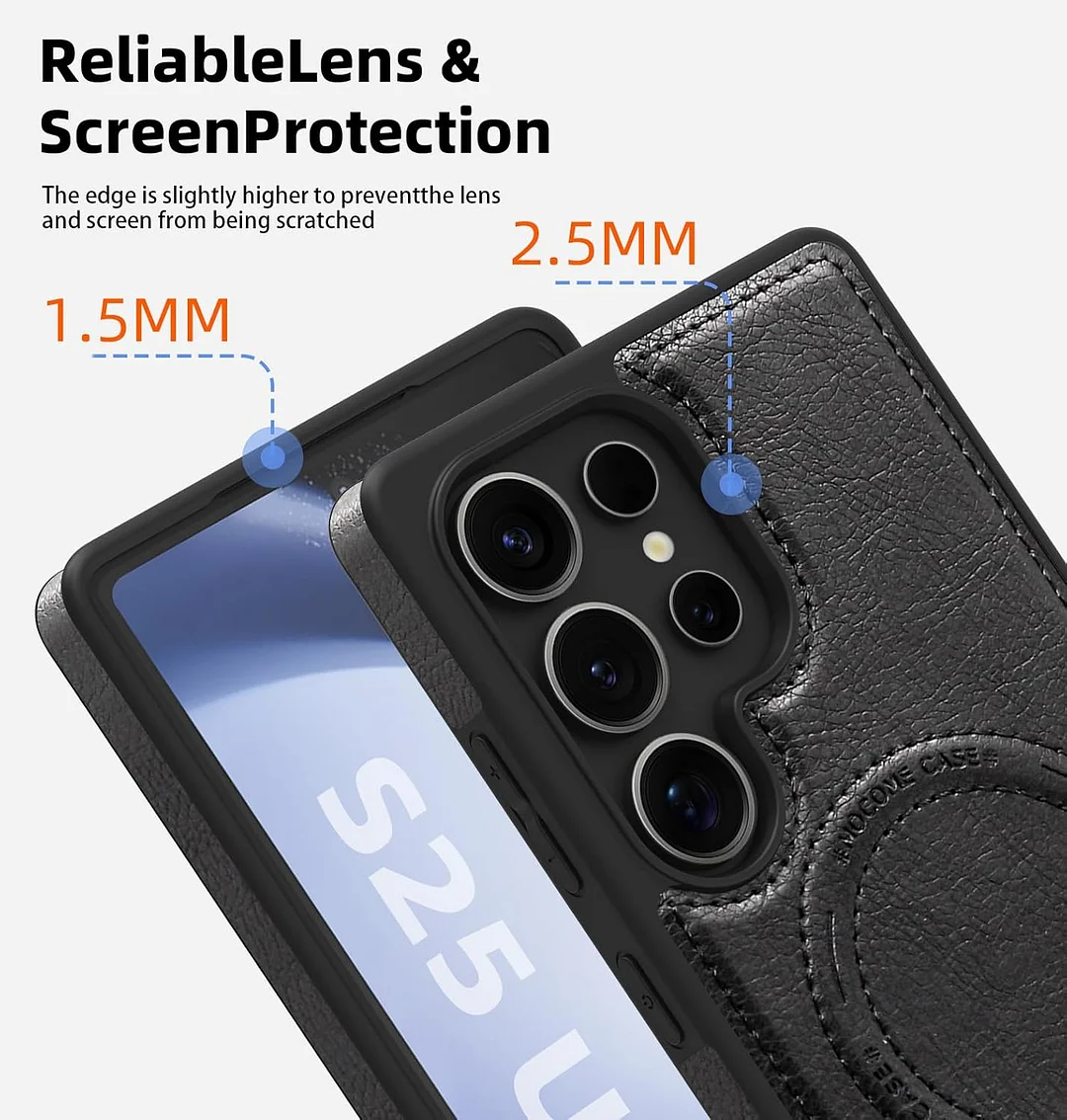 Samsung Galaxy Z Fold 6 Leather Case Magnetic Protective Case Holder Phone Case