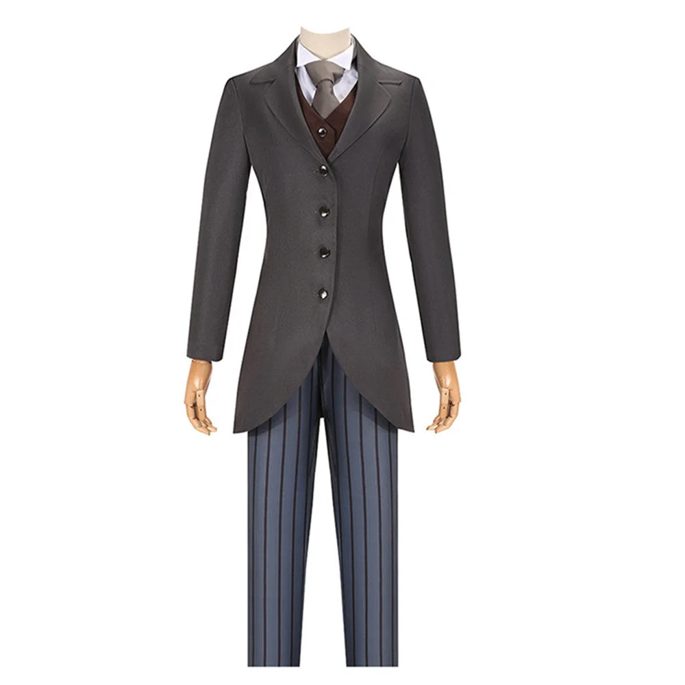 Horror Movie Corpse Bride Victor Brown Uniform Set Outfits Cosplay Costume Halloween Carnival Suit