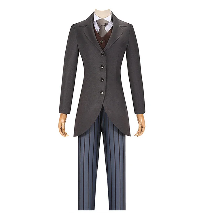 Horror Corpse Bride Victor Brown Uniform Set Outfits Cosplay Costume Halloween Carnival Suit