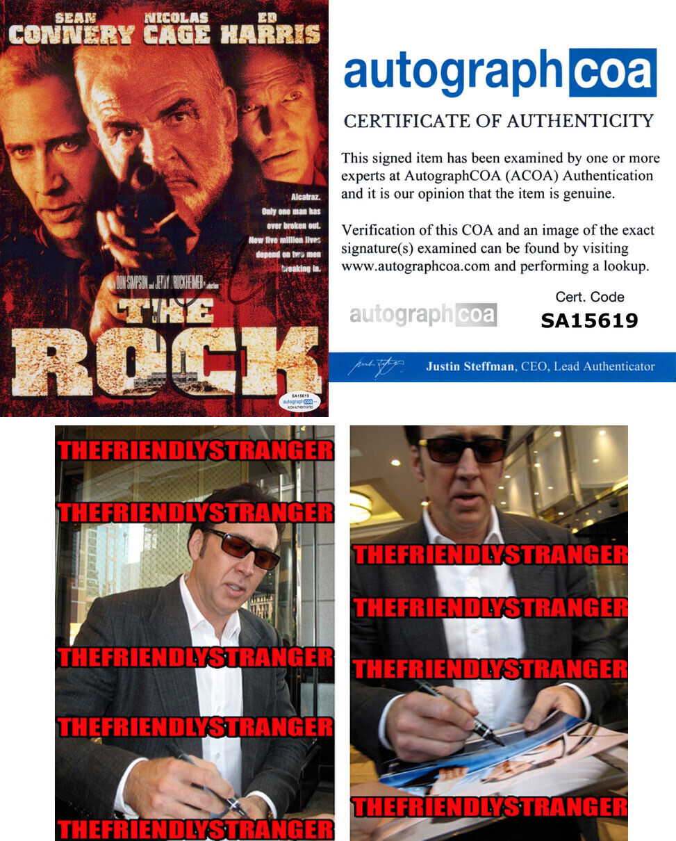 NICOLAS CAGE signed Autographed THE ROCK