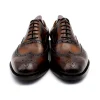 Customized luxury men oxfords shoes real leather