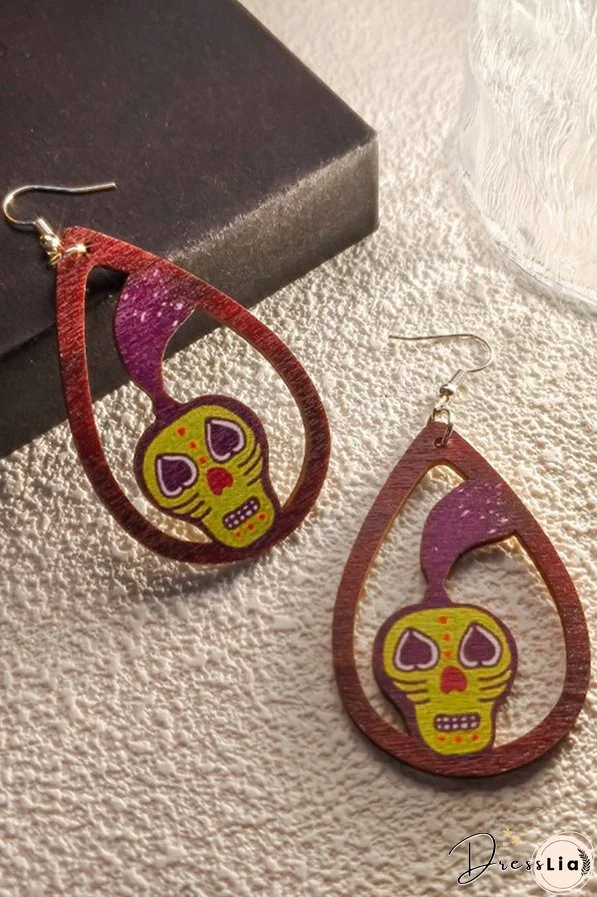 Halloween Horror and Fun Series Wooden Earrings