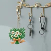 6 PCS Garden Daisy Double Sided - 5D DIY Keychain