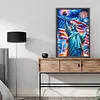 Diamond Painting -DIY Round Drill Independence Day Statue of Liberty(60*40CM)