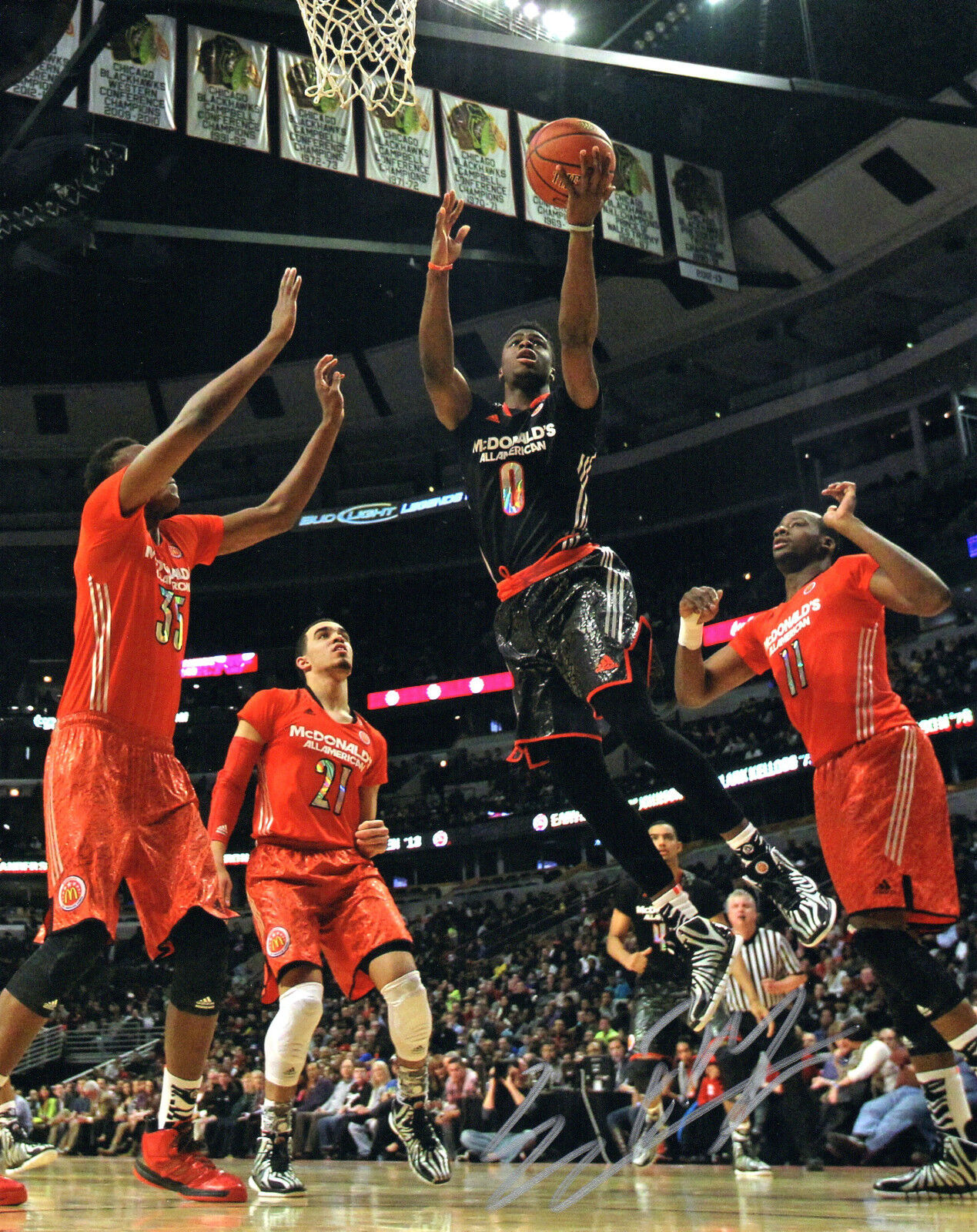 GFA McDonalds All-American * EMMANUEL MUDIAY * Signed 8x10 Photo Poster painting AD2 COA