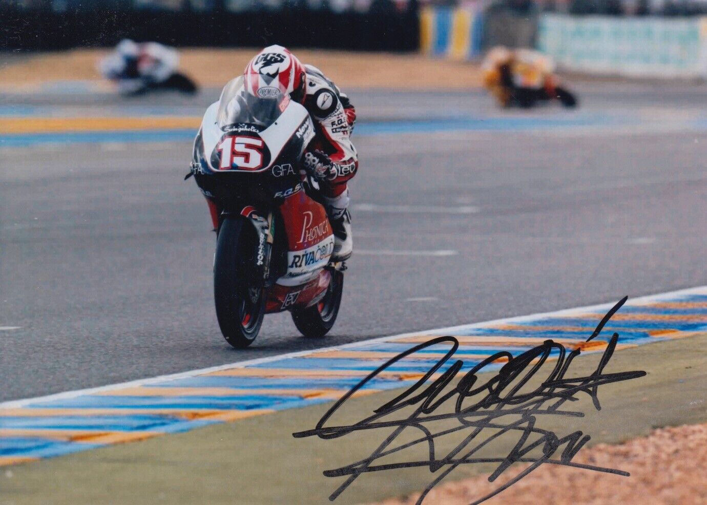 SIMONE GROTZKYJ HAND SIGNED 7X5 Photo Poster painting MOTOGP 125CC AUTOGRAPH