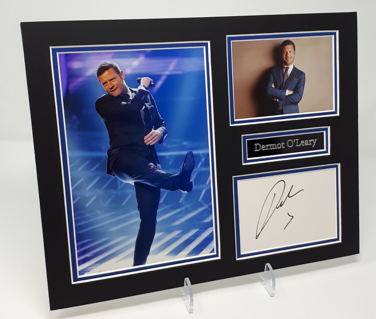 Dermot O'LEARY Signed Mounted Photo Poster painting Display AFTAL COA X Factor Presenter