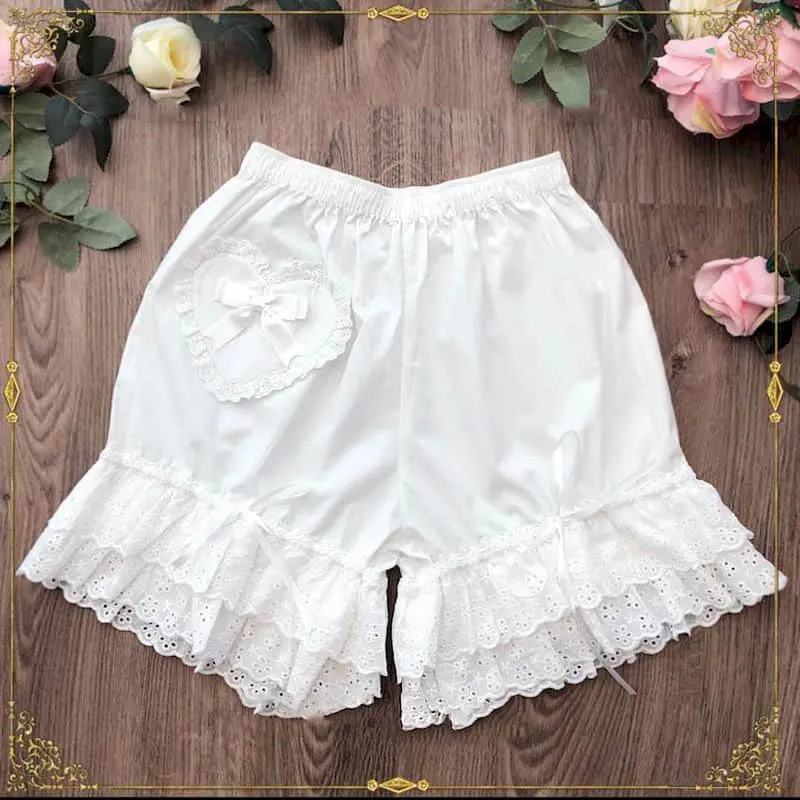Soft Sister Shorts Lolita Cotton-trimmed Pumpkin Pants for Girls Anti-empty Leggings Home Shorts with Japanese JK Safety Pants