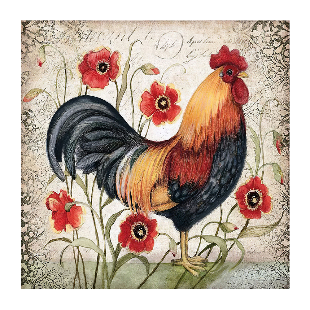 

Chicken - Round Drill Diamond Painting - 30*30CM, 501 Original