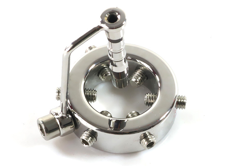 Kali's Teeth Spike Glans Penis Ring Dialator with Urethral Penis Plug  