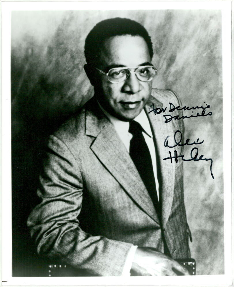 Alex Haley (Roots) (Vintage, Inscribed) signed Photo Poster painting COA