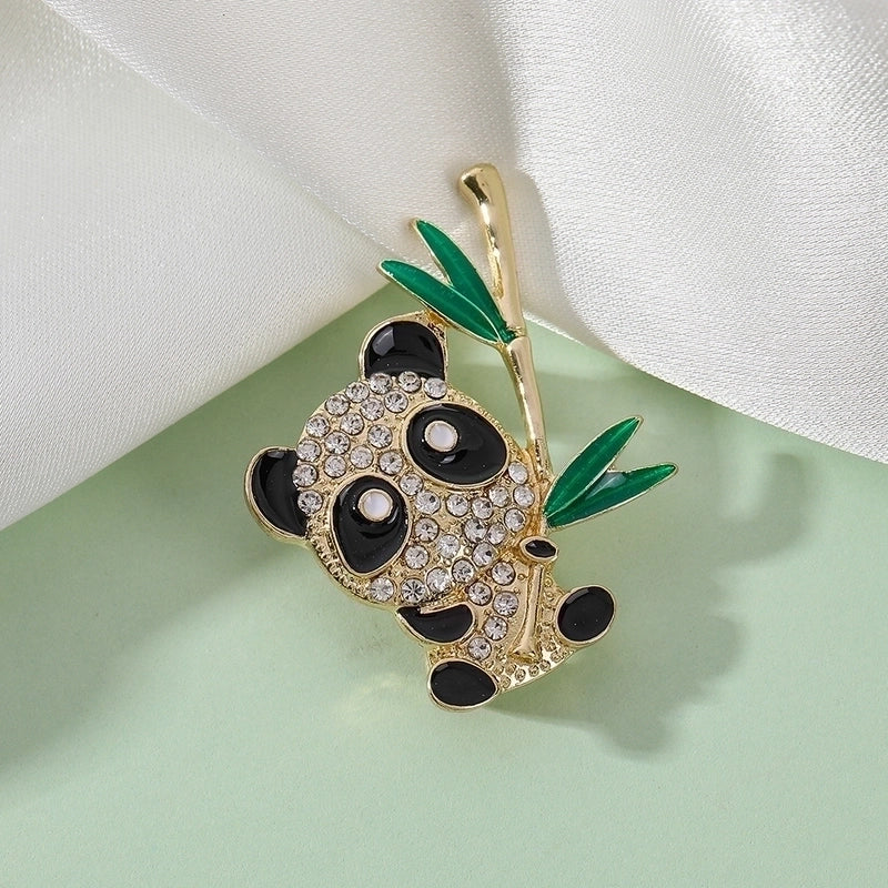 Fashion Pin Flower Alloy Plating Inlay Artificial Gemstones Pearl Women’S Brooches