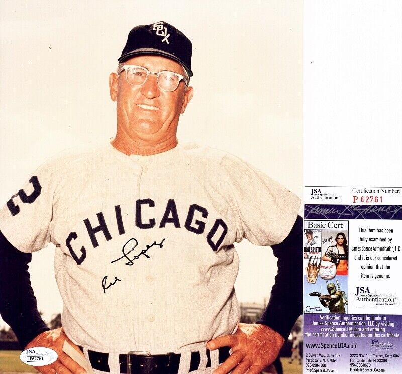 Al Lopez Signed Chicago White Sox 8x10 Photo Poster painting - Deceased 2005 - JSA COA