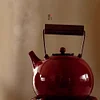 Household Kung Fu Tea Boiler Chinese Retro Pottery Ochre Dream Red Zhu Three-legged Small Wind Stove Electric Ceramic Stove Around the Stove Boil Teapot